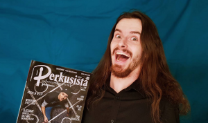 A photo of Magazyn Perkusista magazine containing a review of Camtronome Metronome