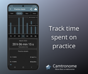 Practice Charts - month summary