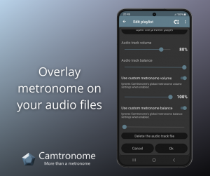 Audio Track Metronome settings