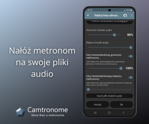 Ustawienia Ścieżki Audio z Metronomem