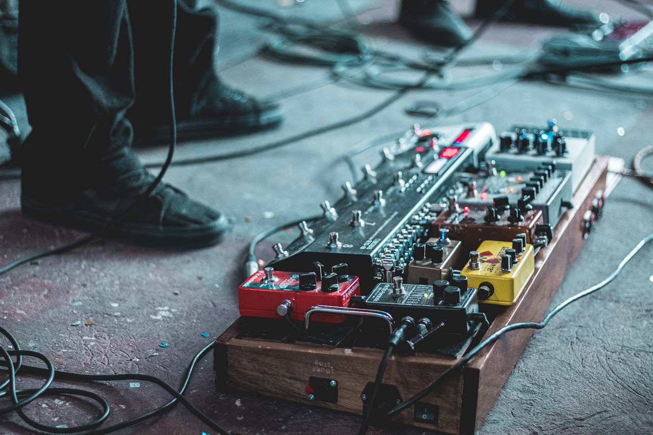 Guitar effects rack